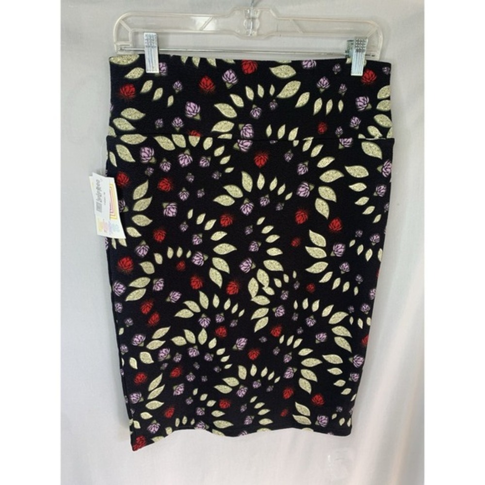 Women's M Cassie Lularoe Geometric Floral Pencil Skirt NWT Multicolor